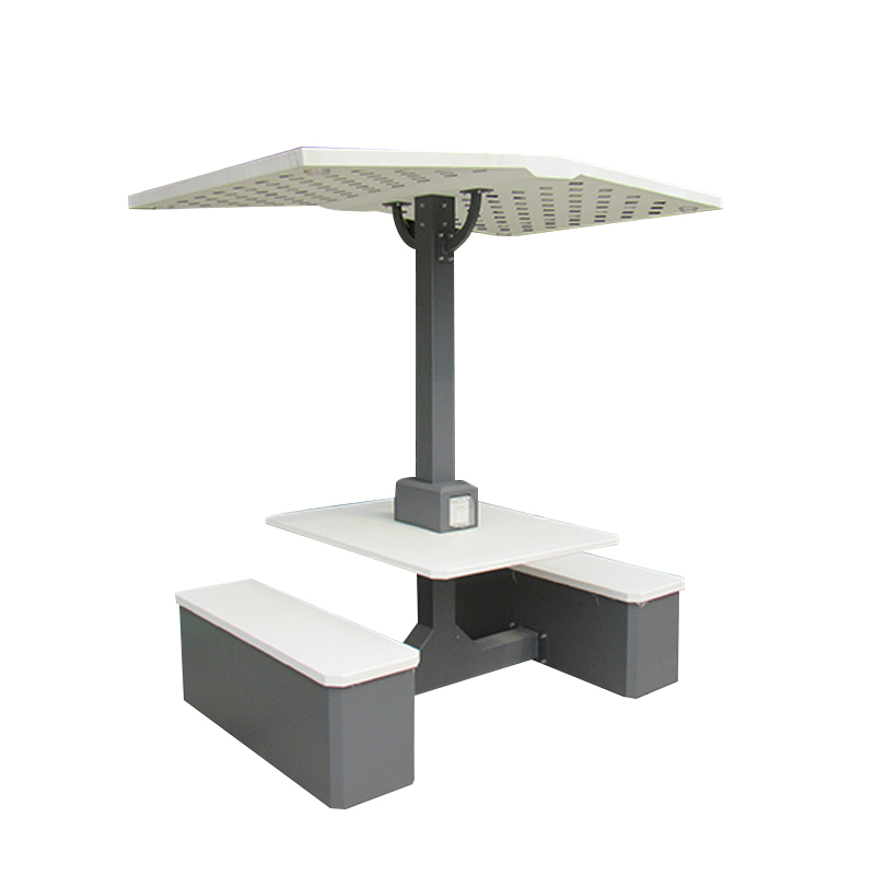 Ang DDK-2070 Solar Bench at Square Table Set Charging WiFi Bench na may Inverter