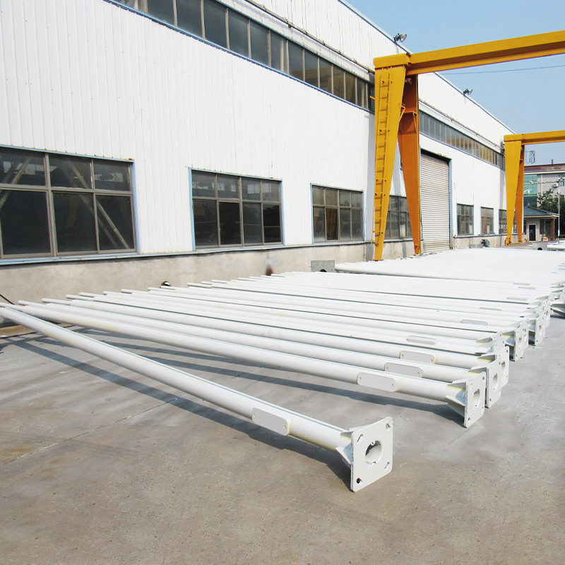 Customized Round Hexagon Octagonal Square Steel Street Light Poles Para sa Panlabas na Lightings