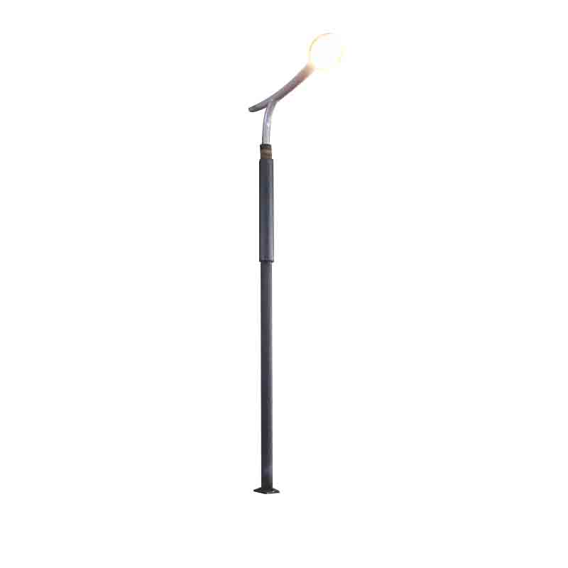 DDK-SSPL-2002 Cylinder Solar Pole na may Lamp Head