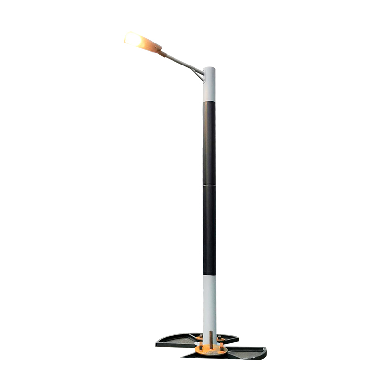 DDK-SSPL-2000 Cylinder Solar Pole Single/Double Arms at Street LED Lamps